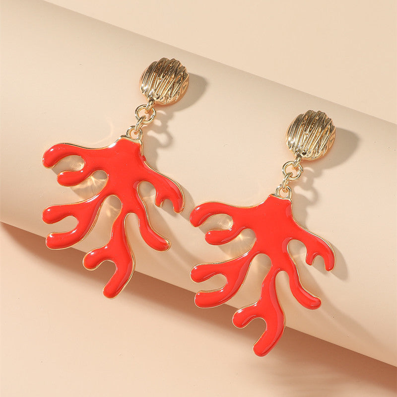 Calla Coral Earrings